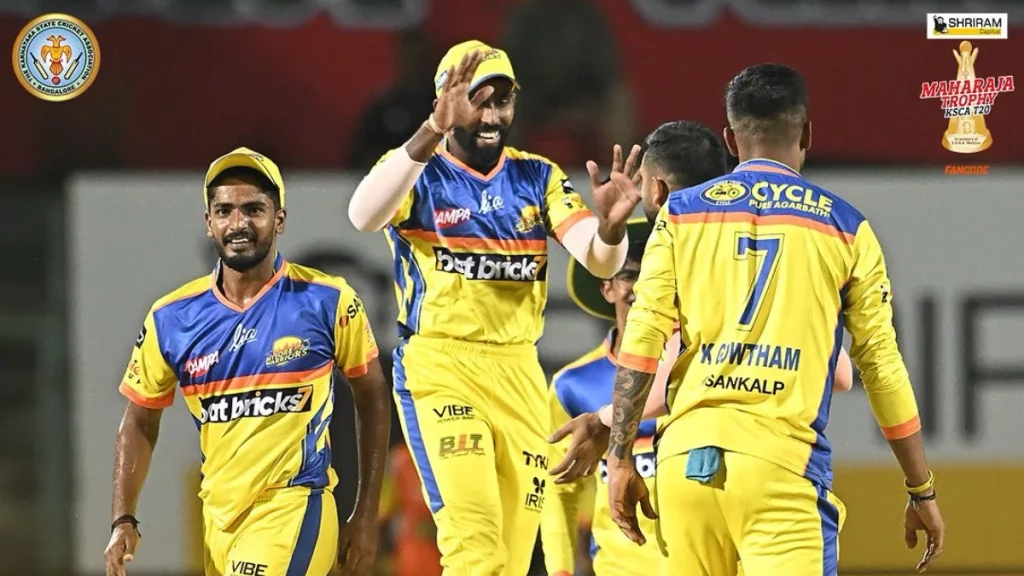 Maharaja T20 Trophy 2025: Mysore Warriors vs Bengaluru Blasters Highlights