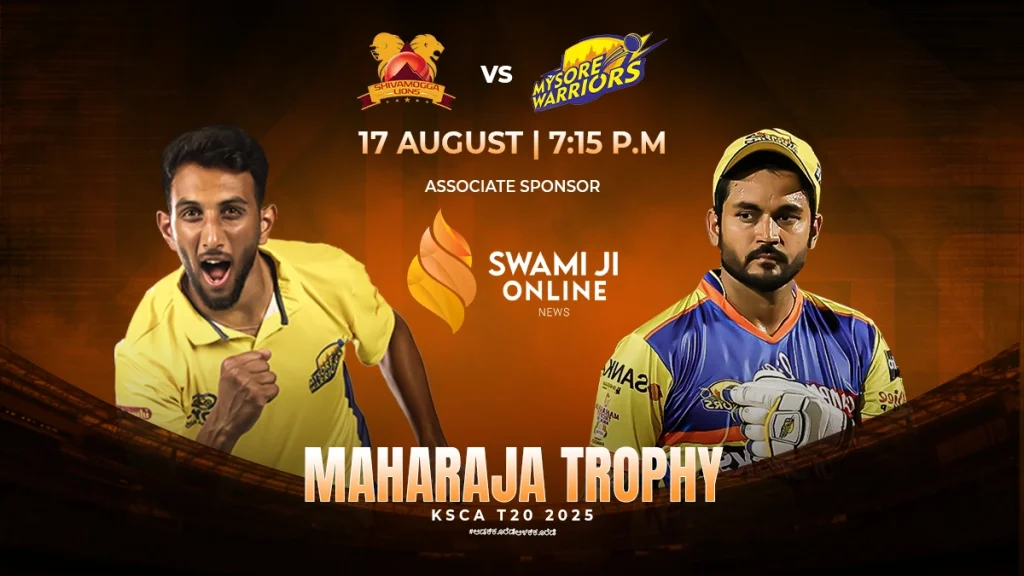 Maharaja T20 Trophy 2025 Match 14: Mysore Warriors vs Shivamogga Lions Prediction, Pitch Report, Streaming & More
